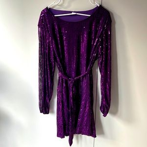 Purple sparkly dress new!